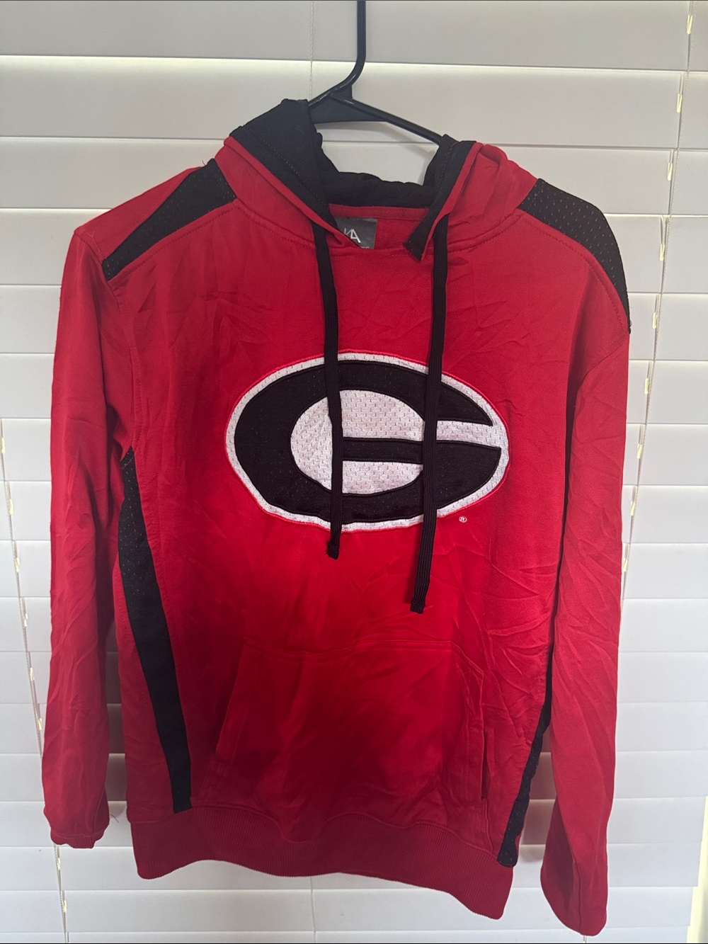 Knights Apparel Red Hoodie with Black & White Logo Box 005